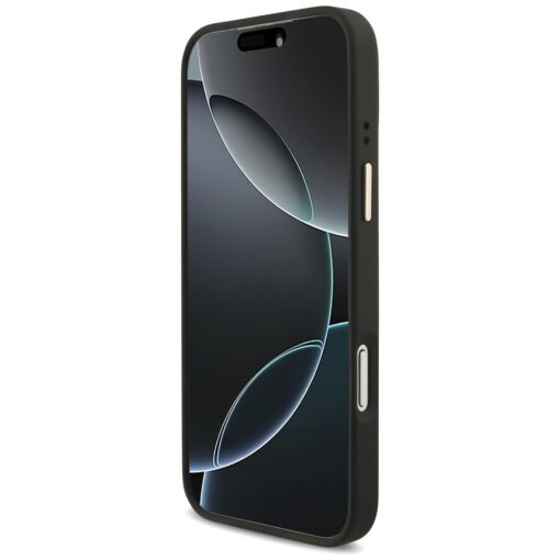 Guess Case 4G PU Leather Case Big 4G And Classic Logo With Big 4G PU Nylon Strap And Metal Camera And Buttons For iPhone 17 Pro Max Black - Image 5