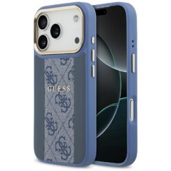 Guess case for iPhone 17 Pro HC MAGSAFE PU W/ 4G PU STRIPE blue