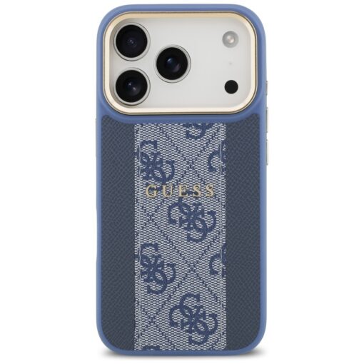 Guess case for iPhone 17 Pro HC MAGSAFE PU W/ 4G PU STRIPE blue - Image 3