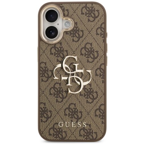 Guess case for iPhone 17 HC 4G PU W/ BIG 4G CLASSIC LOGO GD brown - Image 3