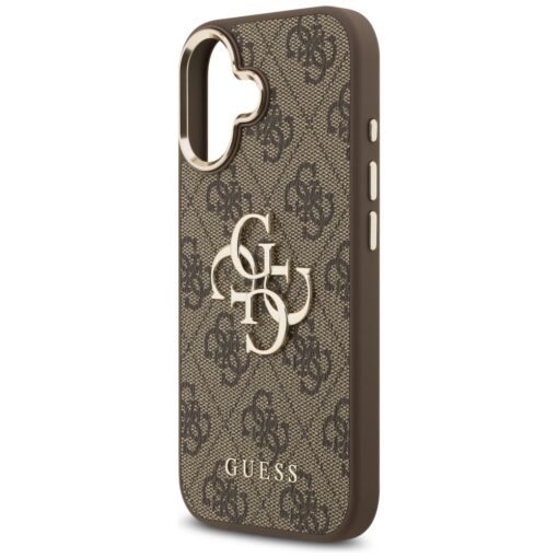 Guess case for iPhone 17 HC 4G PU W/ BIG 4G CLASSIC LOGO GD brown - Image 6
