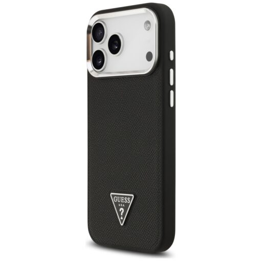 Guess Grained Triangle Logo MagSafe case for iPhone 17 Pro black - Image 2