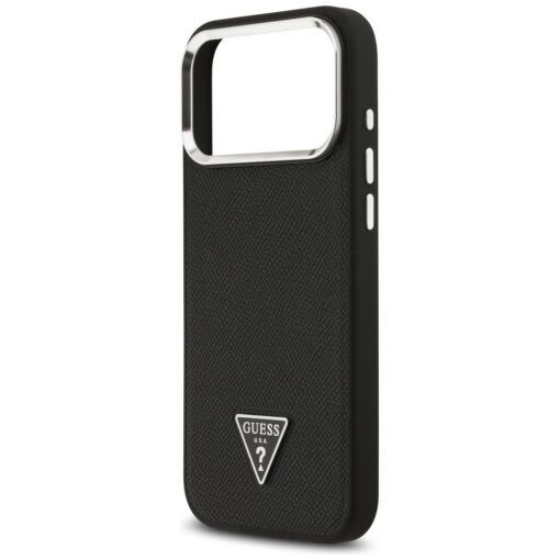 Guess Grained Triangle Logo MagSafe case for iPhone 17 Pro black - Image 6