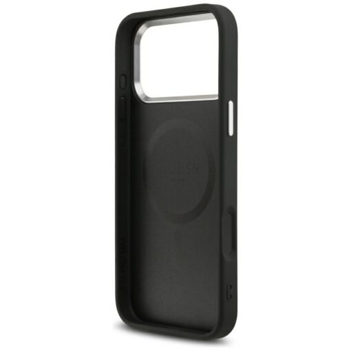 Guess Grained Triangle Logo MagSafe case for iPhone 17 Pro black - Image 7