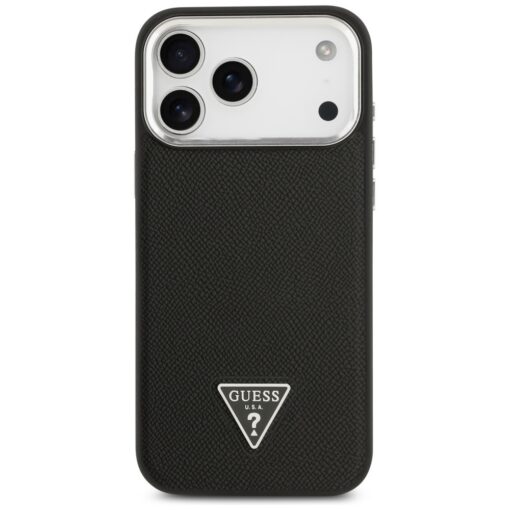 Guess Grained Triangle Logo MagSafe case for iPhone 17 Pro Max black - Image 3