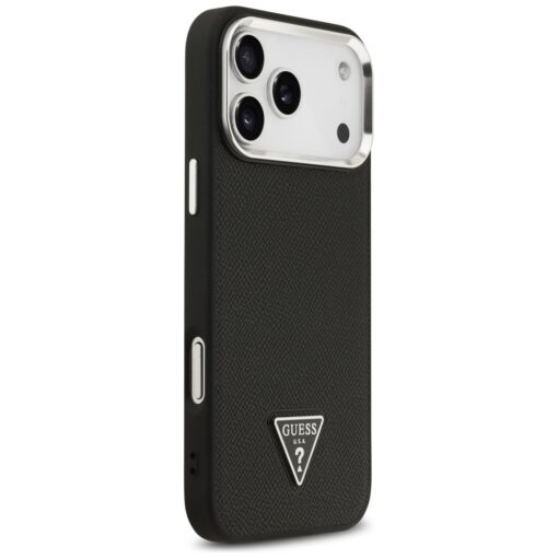 Guess Grained Triangle Logo MagSafe case for iPhone 17 Pro Max black - Image 4
