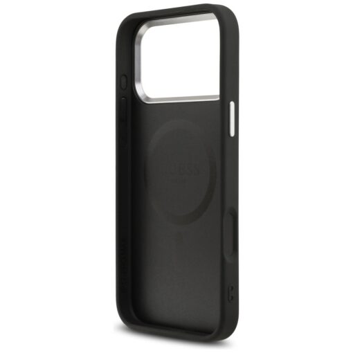 Guess Grained Triangle Logo MagSafe case for iPhone 17 Pro Max black - Image 7