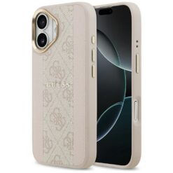 Guess 4G Stripe MagSafe case for iPhone 17 pink