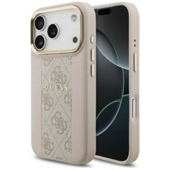 Guess 4G Stripe MagSafe case for iPhone 17 Pro pink