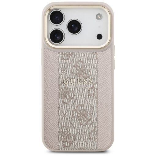Guess 4G Stripe MagSafe case for iPhone 17 Pro pink - Image 3