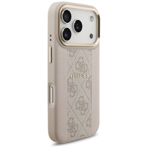 Guess 4G Stripe MagSafe case for iPhone 17 Pro pink - Image 4