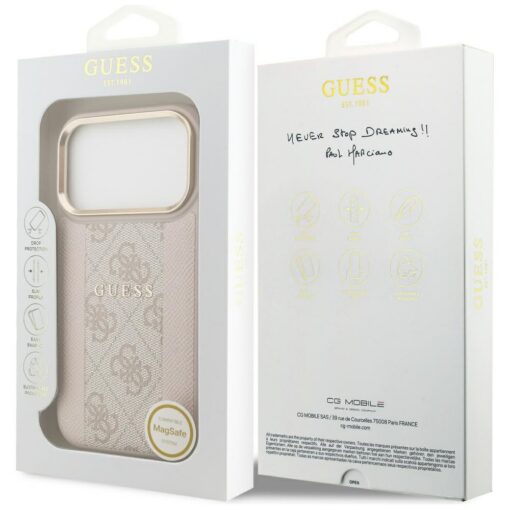 Guess 4G Stripe MagSafe case for iPhone 17 Pro pink - Image 8