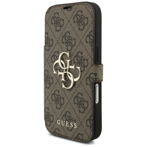 Guess Book 4G Metal Logo case for iPhone 17 Pro brown - Image 2
