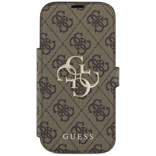 Guess Book 4G Metal Logo case for iPhone 17 Pro brown - Image 3