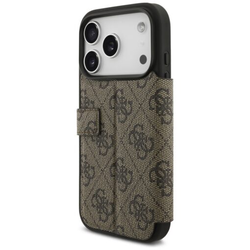 Guess Book 4G Metal Logo case for iPhone 17 Pro brown - Image 5