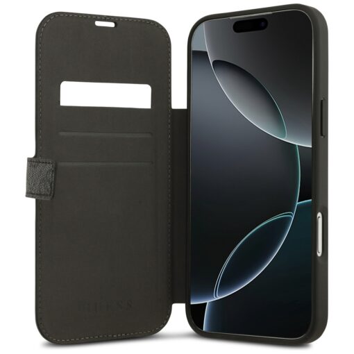 Guess Book 4G Metal Logo case for iPhone 17 Pro Max black - Image 6