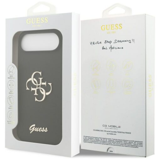 Guess Silicone Big 4G Script case for iPhone Air black - Image 8