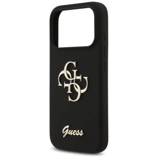 Guess Silicone Big 4G Script case for iPhone 17 Pro black - Image 6