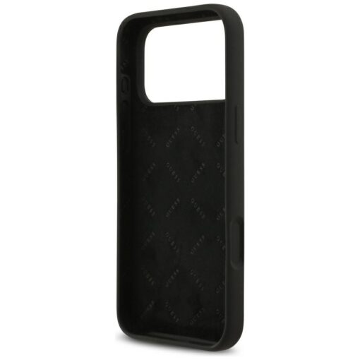 Guess Silicone Big 4G Script case for iPhone 17 Pro Max black - Image 7