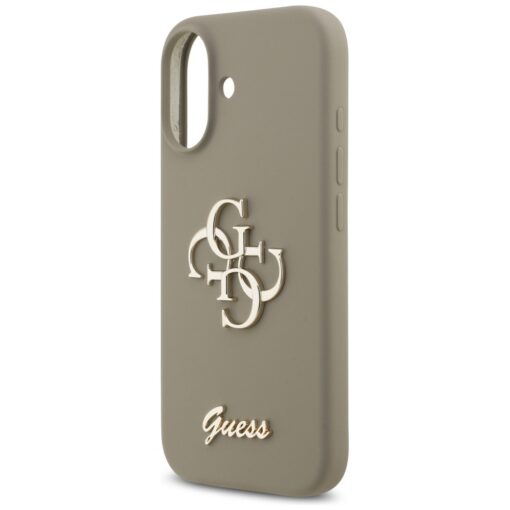 Guess Silicone Big 4G Script case for iPhone 17 brown - Image 6