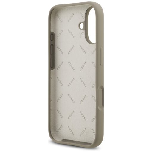 Guess Silicone Big 4G Script case for iPhone 17 brown - Image 7