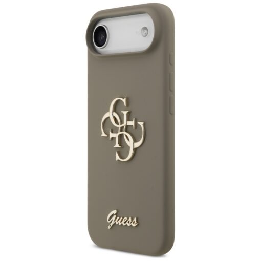 Guess Silicone Big 4G Script case for iPhone Air brown - Image 2
