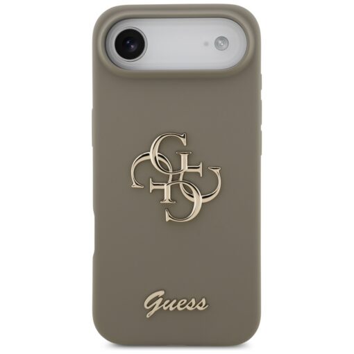 Guess Silicone Big 4G Script case for iPhone Air brown - Image 3