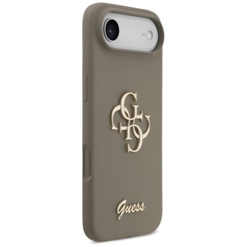 Guess Silicone Big 4G Script case for iPhone Air brown - Image 4