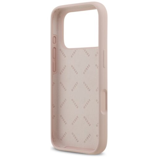 Guess Silicone Big 4G Script case for iPhone 17 Pro pink - Image 7