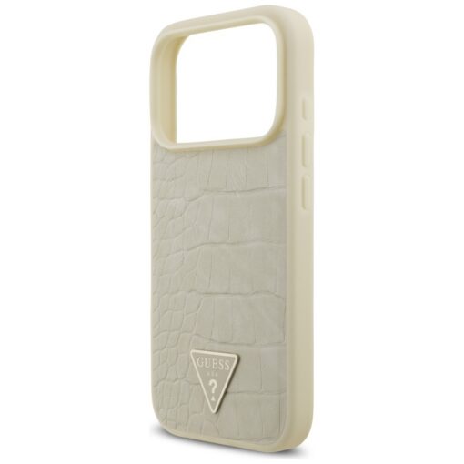 Guess Croco Triangle Logo MagSafe case for iPhone 17 Pro gold - Image 6