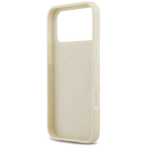 Guess Croco Triangle Logo MagSafe case for iPhone 17 Pro Max gold - Image 7