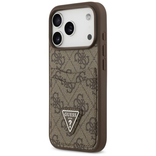 Guess 4G Double Card Triangle case for iPhone 17 Pro brown - Image 2