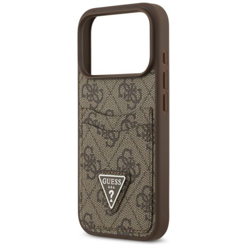 Guess 4G Double Card Triangle case for iPhone 17 Pro brown - Image 6