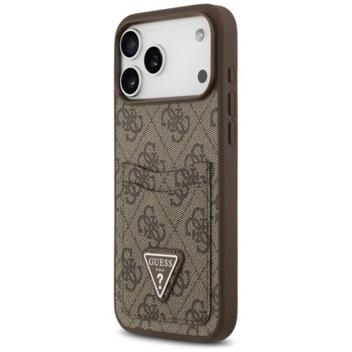 Guess 4G Double Card Triangle case for iPhone 17 Pro Max brown - Image 2