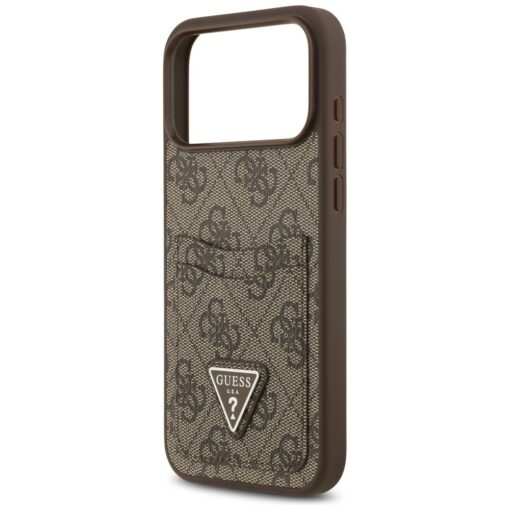 Guess 4G Double Card Triangle case for iPhone 17 Pro Max brown - Image 6