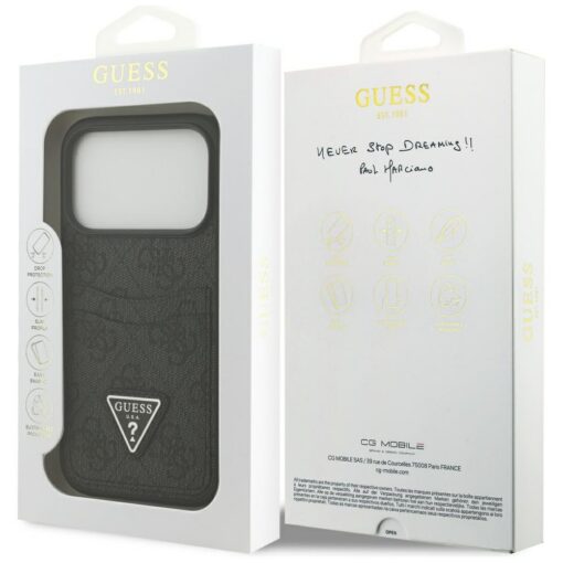 Guess 4G Double Card Triangle case for iPhone 17 Pro black - Image 8