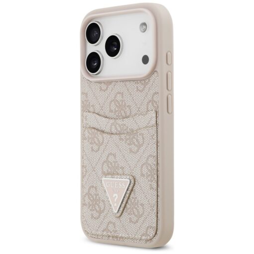Guess 4G Double Card Triangle case for iPhone 17 Pro pink - Image 2
