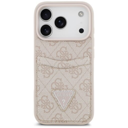 Guess 4G Double Card Triangle case for iPhone 17 Pro pink - Image 3