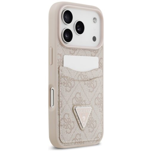 Guess 4G Double Card Triangle case for iPhone 17 Pro pink - Image 4