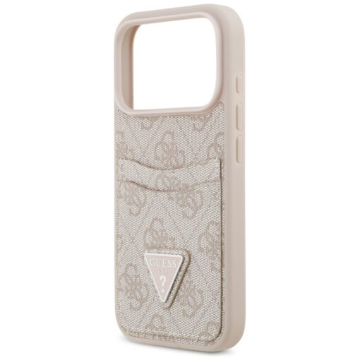 Guess 4G Double Card Triangle case for iPhone 17 Pro pink - Image 6