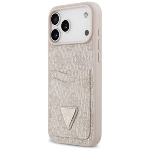 Guess 4G Double Card Triangle case for iPhone 17 Pro Max pink - Image 2