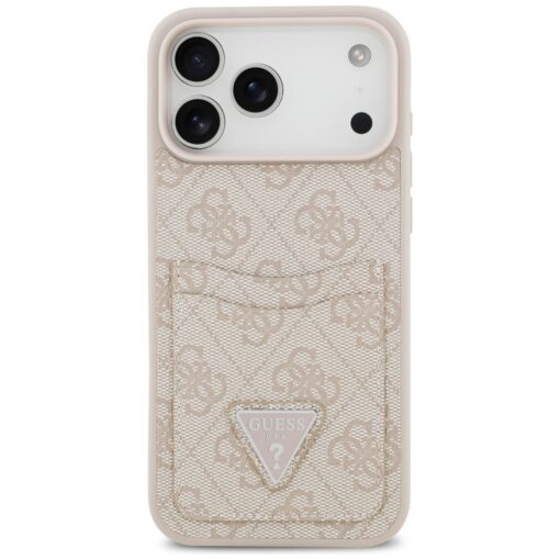 Guess 4G Double Card Triangle case for iPhone 17 Pro Max pink - Image 3