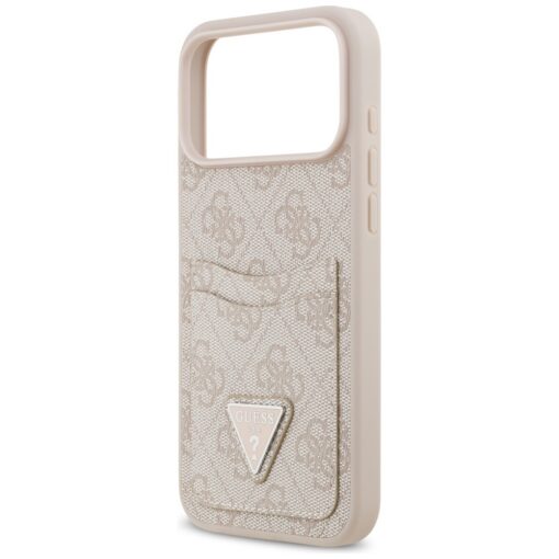 Guess 4G Double Card Triangle case for iPhone 17 Pro Max pink - Image 6