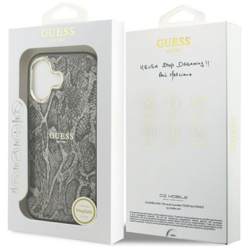 Guess Python Pattern MagSafe case for iPhone 17 black - Image 8