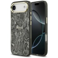 Guess Python Pattern MagSafe case for iPhone Air black