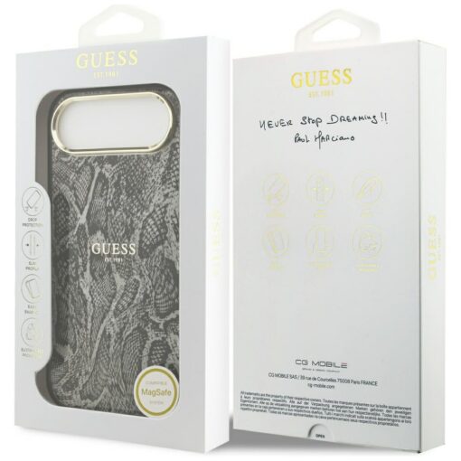 Guess Python Pattern MagSafe case for iPhone Air black - Image 8