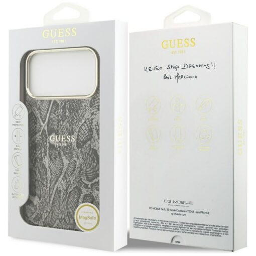 Guess Python Pattern MagSafe case for iPhone 17 Pro Max black - Image 8