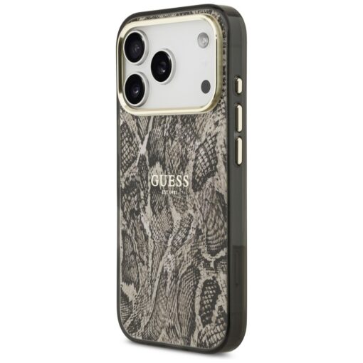 Guess Python Pattern MagSafe case for iPhone 17 Pro brown - Image 2