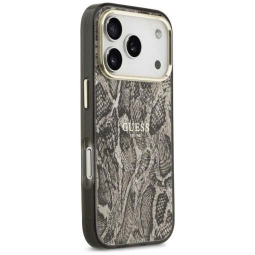 Guess Python Pattern MagSafe case for iPhone 17 Pro brown - Image 4