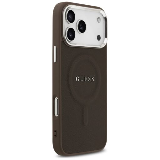Guess Classic Logo MagSafe case for iPhone 17 Pro brown - Image 4